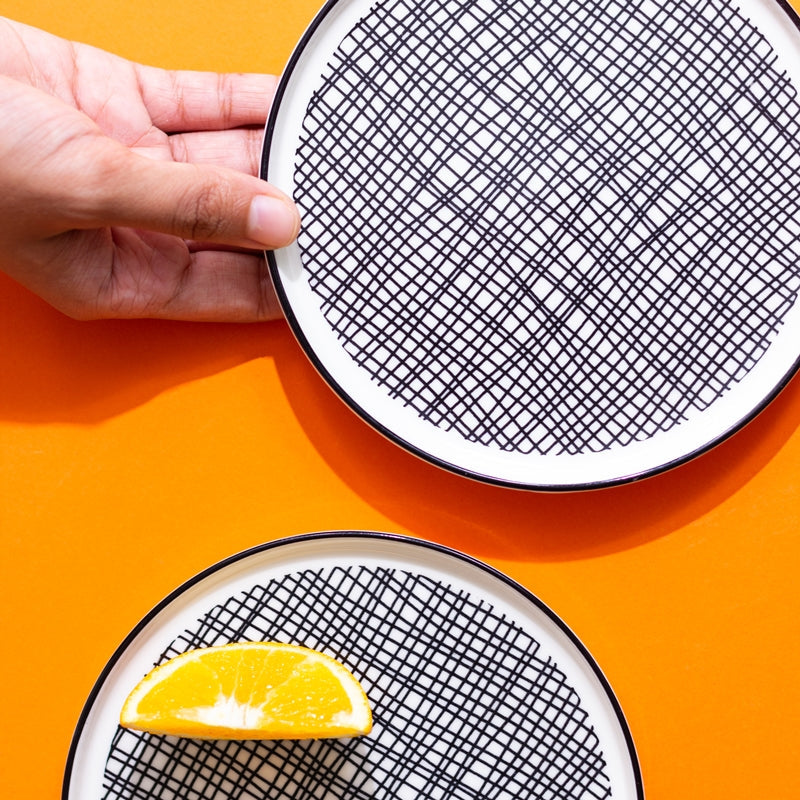 Minimal Seamless 6 Inch Snack Plate (Set of 6) Snack Plate June Trading   
