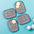 Seamless Pattern Rectangle 5.5 Inch Snack Plate (Set of 4) Snack Plate June Trading   