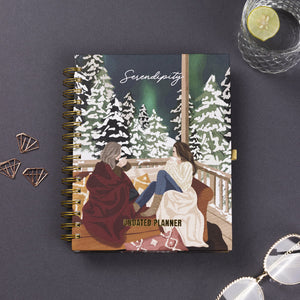 Undated Yearly Planner - Serendipity (2023 Collection) + Ultimate Sticker Book Undated Planners June Trading   