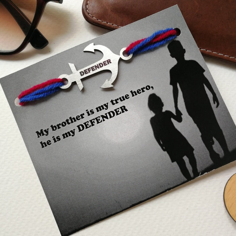 Keychain Rakhi - Defender Rakhis June Trading   