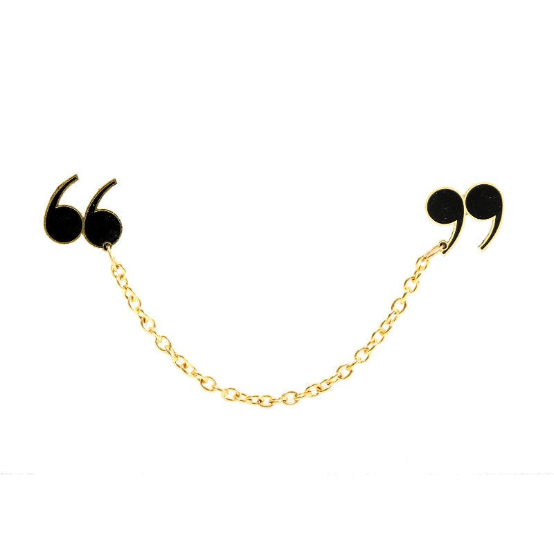 The Double Quote Collar Pin Pins Pin It Up   