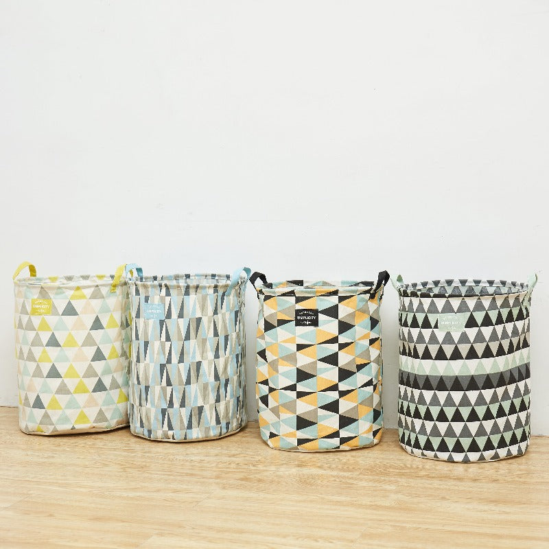 Vivid Geometric Laundry Basket for Home Laundry Bag June Trading   
