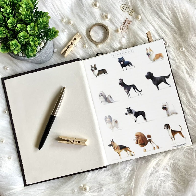 Society of Woof (Male)- Hardbound Notebook Notebooks Pipa Box   
