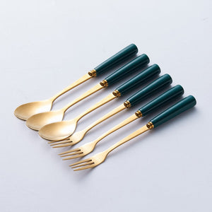 Empyrean Cutlery Stand With Spoon-Fork Set Cutlery Stand June Trading   