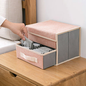 Pastel Two-Shelves Foldable Storage Organizer Basic Organisers ERL   