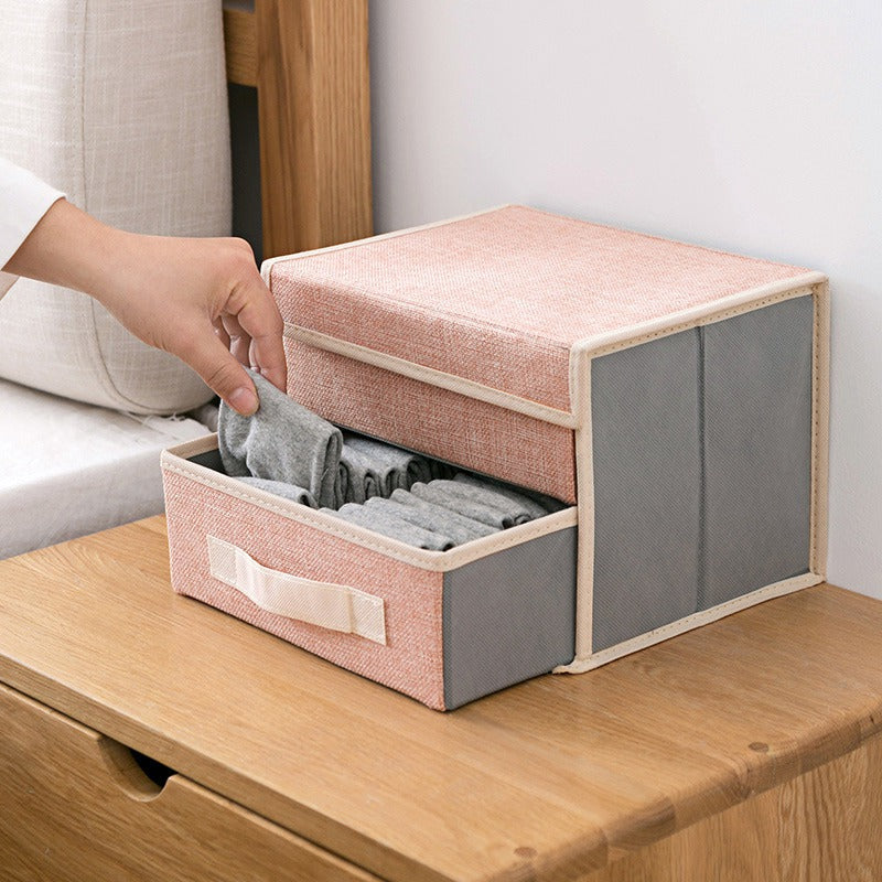Pastel Two-Shelves Foldable Storage Organizer Basic Organisers ERL   