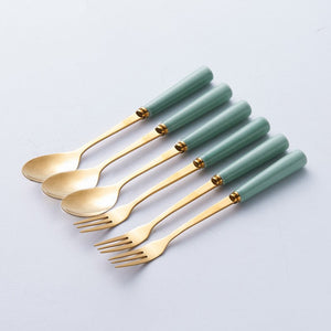 Empyrean Cutlery Stand With Spoon-Fork Set Cutlery Stand June Trading   