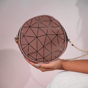 Round Geometric Sling Bag  June Trading   