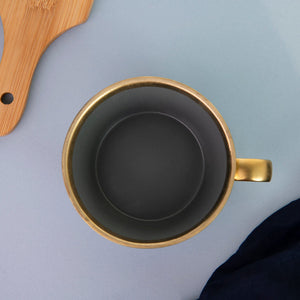 Aurulent Accent Smoke Grey Cup Tea Cups June Trading   
