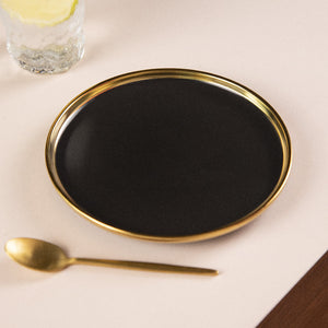 Aurulent Soft-Hued Starter Plate Starter Plates June Trading Jade Black  