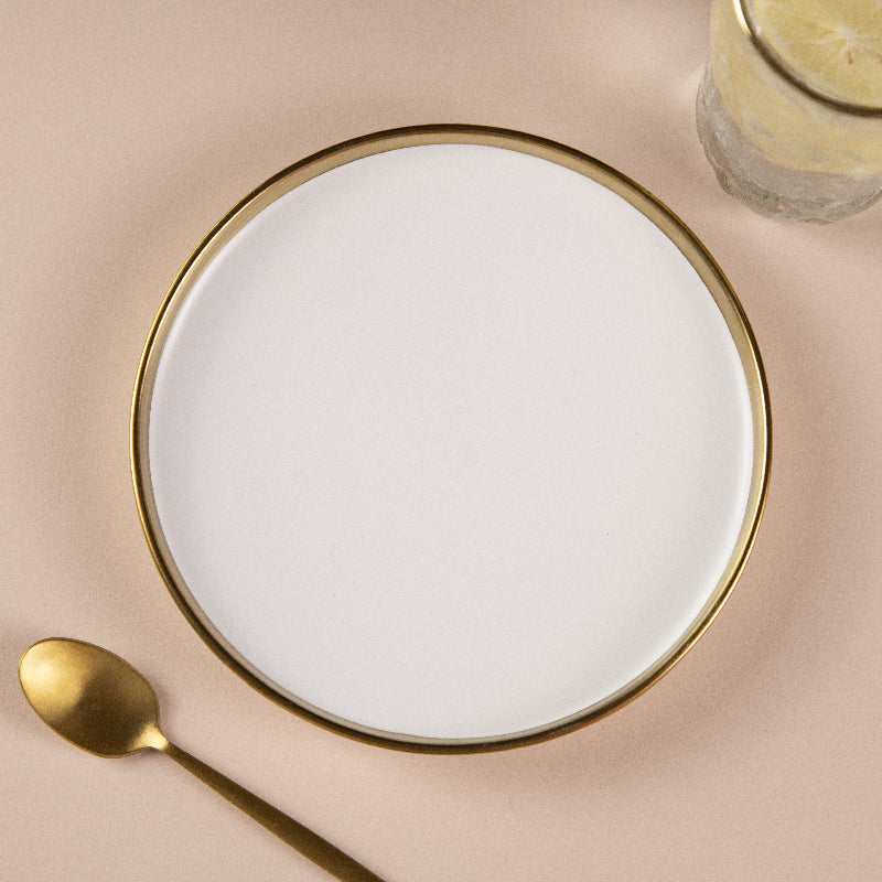Aurulent Soft-Hued Starter Plate Starter Plates June Trading Ivory White  