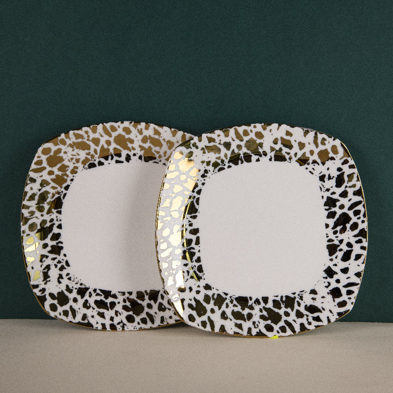 Aurulent Patchwork Square Starter Plate