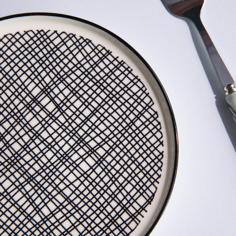 Minimal Seamless 6 Inch Snack Plate (Set of 4) Snack Plate June Trading   