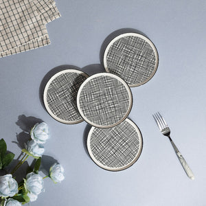 Minimal Seamless 6 Inch Snack Plate (Set of 4) Snack Plate June Trading   