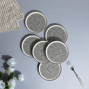 Minimal Seamless 6 Inch Snack Plate (Set of 4) Snack Plate June Trading   