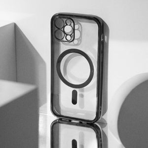 Metallichrome Onyx Black Magsafe Clear iPhone Cover Mobile Phone Cases June Trading iPhone 12 Pro  