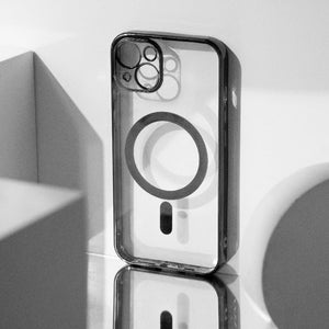 Metallichrome Onyx Black Magsafe Clear iPhone Cover Mobile Phone Cases June Trading iPhone 13  