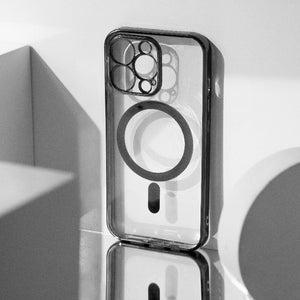Metallichrome Onyx Black Magsafe Clear iPhone Cover Mobile Phone Cases June Trading iPhone 13 Pro Max  