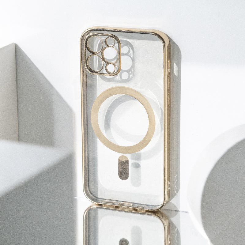 Metallichrome Royal Gold Magsafe Clear iPhone Cover Mobile Phone Cases June Trading iPhone 12 Pro  