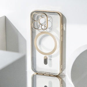 Metallichrome Royal Gold Magsafe Clear iPhone Cover Mobile Phone Cases June Trading iPhone 13 Pro  