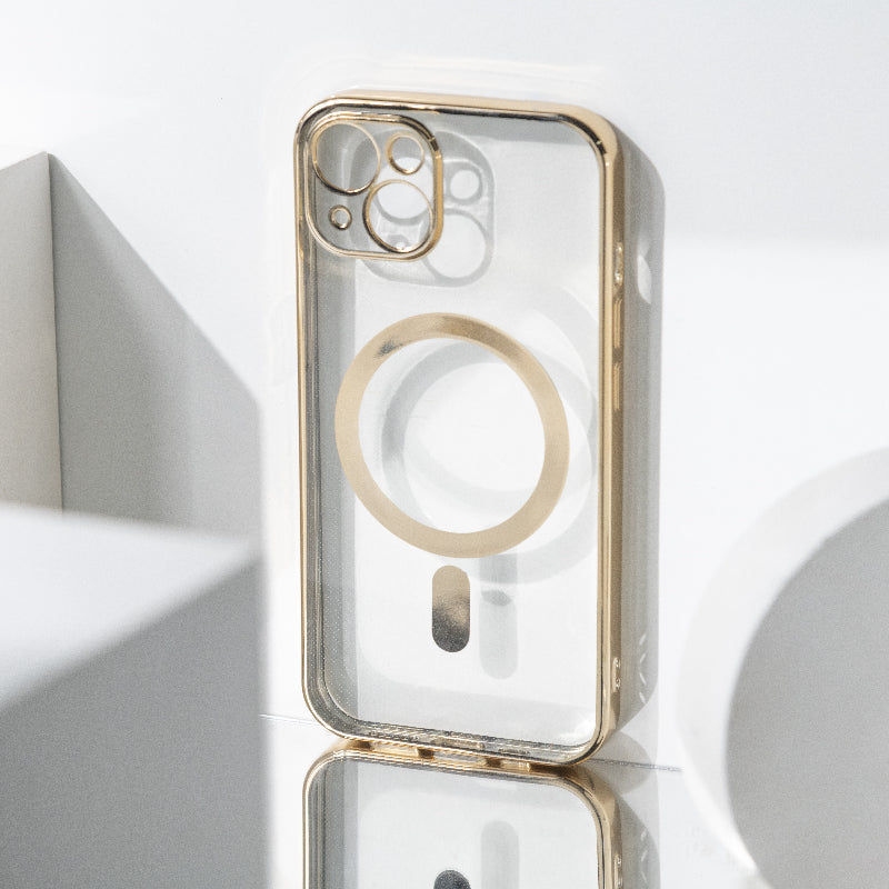 Metallichrome Royal Gold Magsafe Clear iPhone Cover Mobile Phone Cases June Trading iPhone 13  