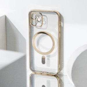 Metallichrome Royal Gold Magsafe Clear iPhone Cover Mobile Phone Cases June Trading iPhone 12  