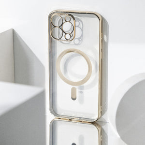 Metallichrome Royal Gold Magsafe Clear iPhone Cover Mobile Phone Cases June Trading iPhone 13 Pro Max  