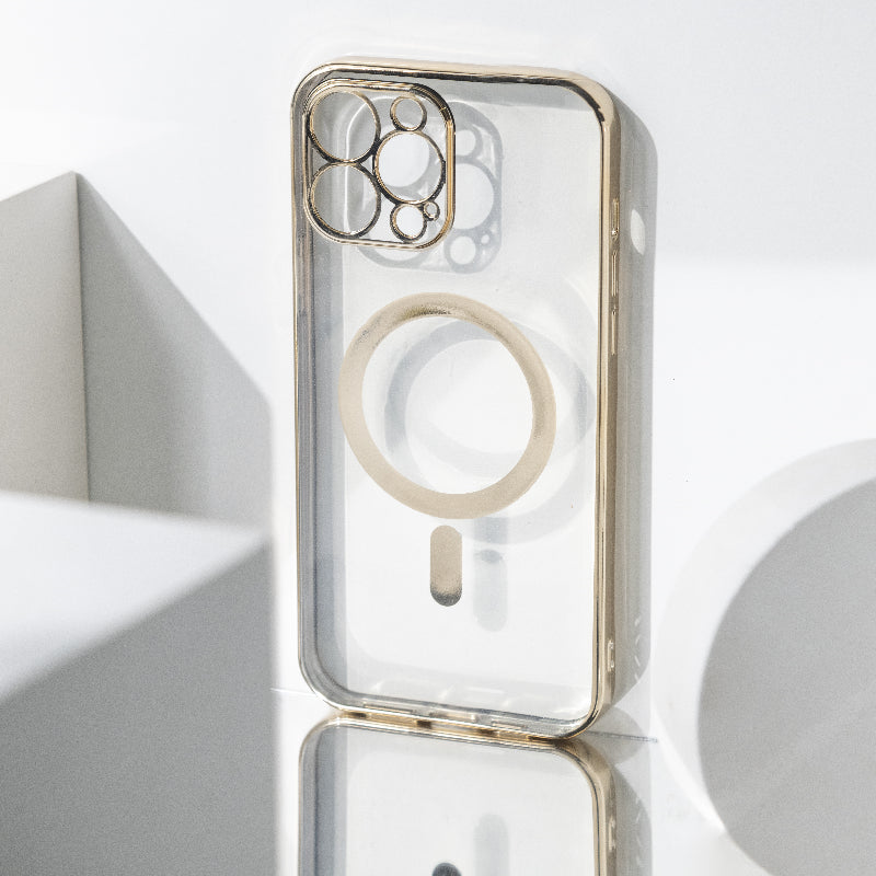 Metallichrome Royal Gold Magsafe Clear iPhone Cover Mobile Phone Cases June Trading iPhone 13 Pro Max  