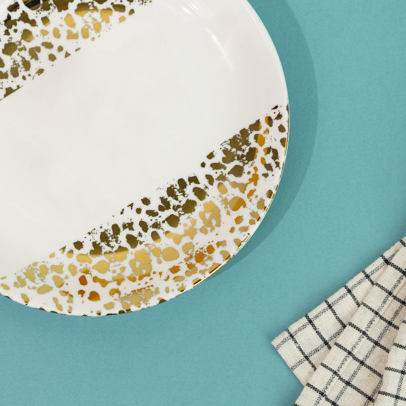 Aurulent Patches Serving Plate
