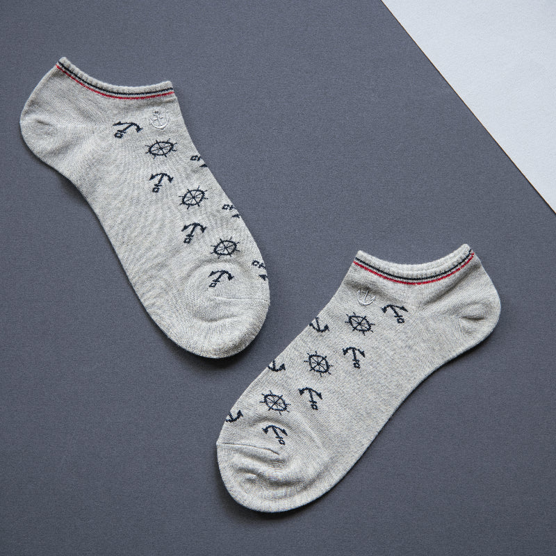 Set Sail Grey Socks Men Sock ERL   