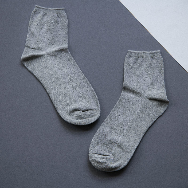 Fossil Grey Solid Socks Men Sock ERL   