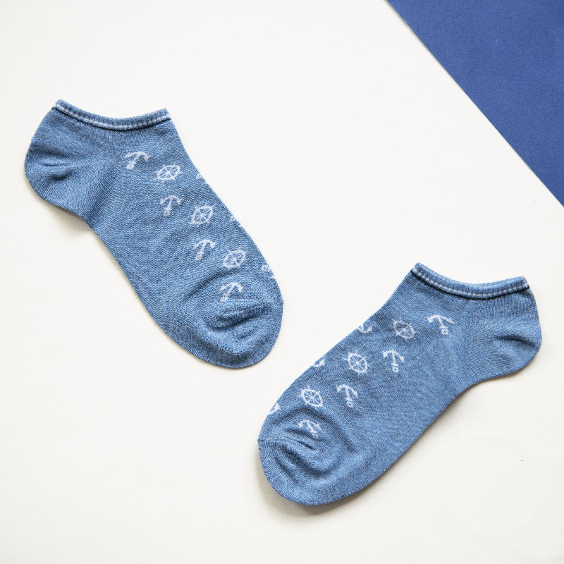 Set Sail Baby Blue Socks Men Sock ERL   