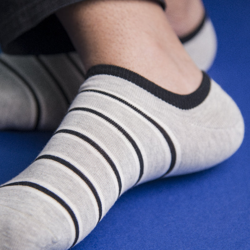 Cool Stripes Grey Socks Men Sock ERL   