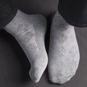 Fossil Grey Solid Socks Men Sock ERL   