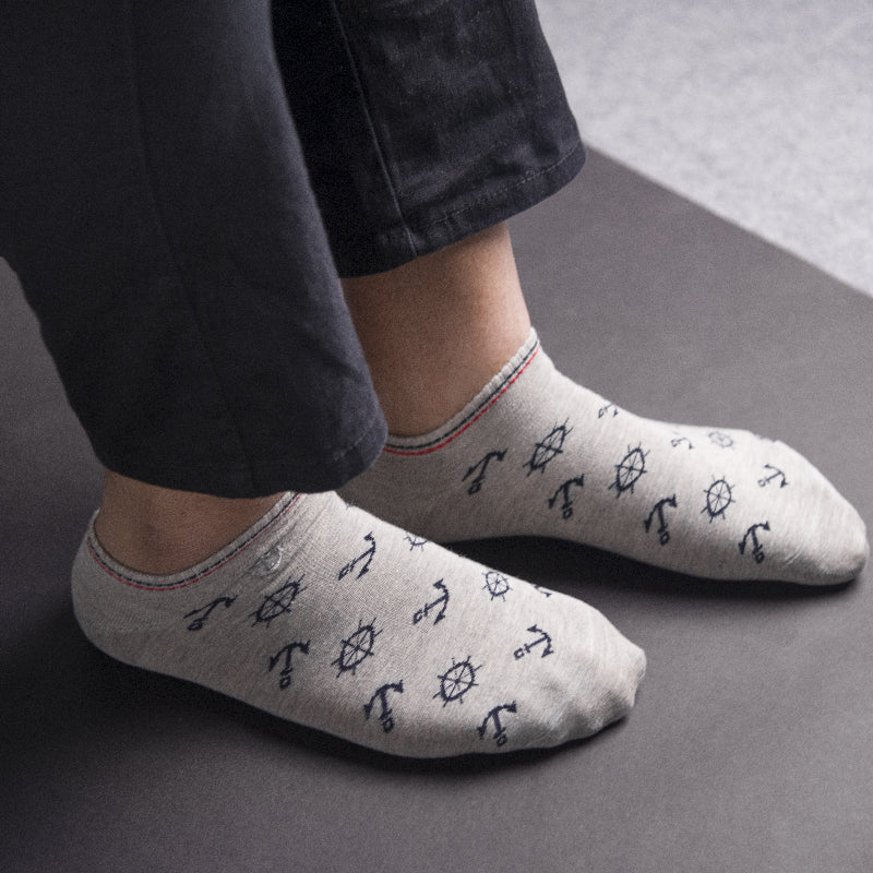 Set Sail Grey Socks Men Sock ERL   