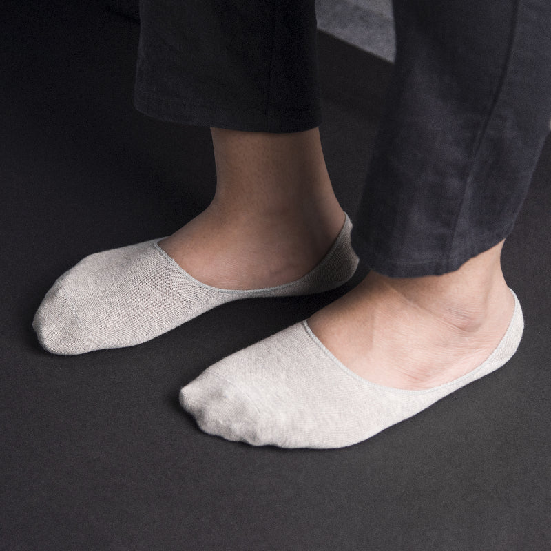 Cloud Grey Solid Socks Men Sock ERL   