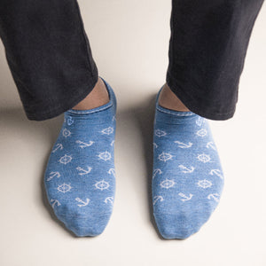 Set Sail Baby Blue Socks Men Sock ERL   