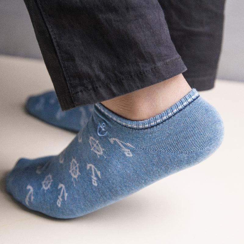 Set Sail Baby Blue Socks Men Sock ERL   