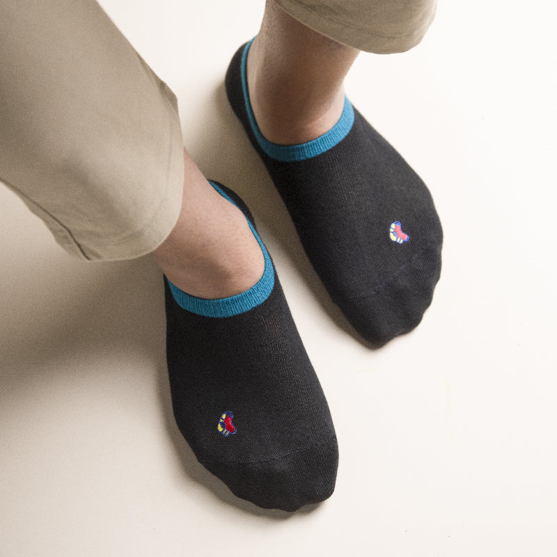 Little Heart Black Socks Men Sock ERL   