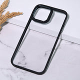 Apple iPhone 12 Acrylic Edge Metallic Transparent Case iPhone 12 June Trading Jade Black  