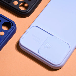 Solid Colour Silicon Case With Camera Slider For Apple iPhone 12 Pro iPhone 12 Pro June Trading   
