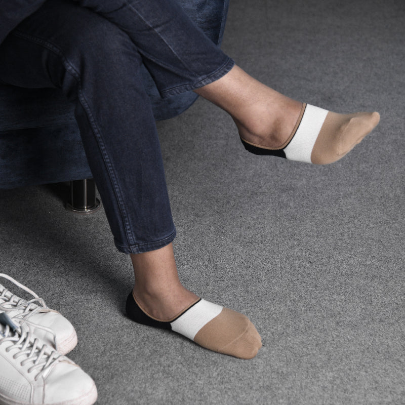 Neutral Block Design Socks Men Sock ERL   