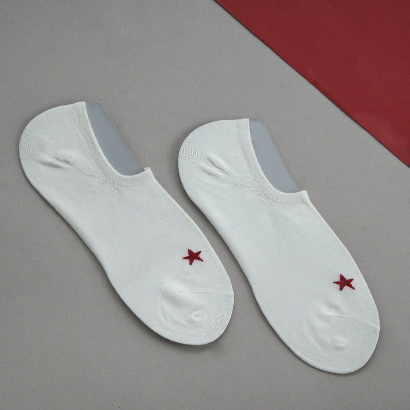 Carmine Red Stars Socks Men Sock ERL   