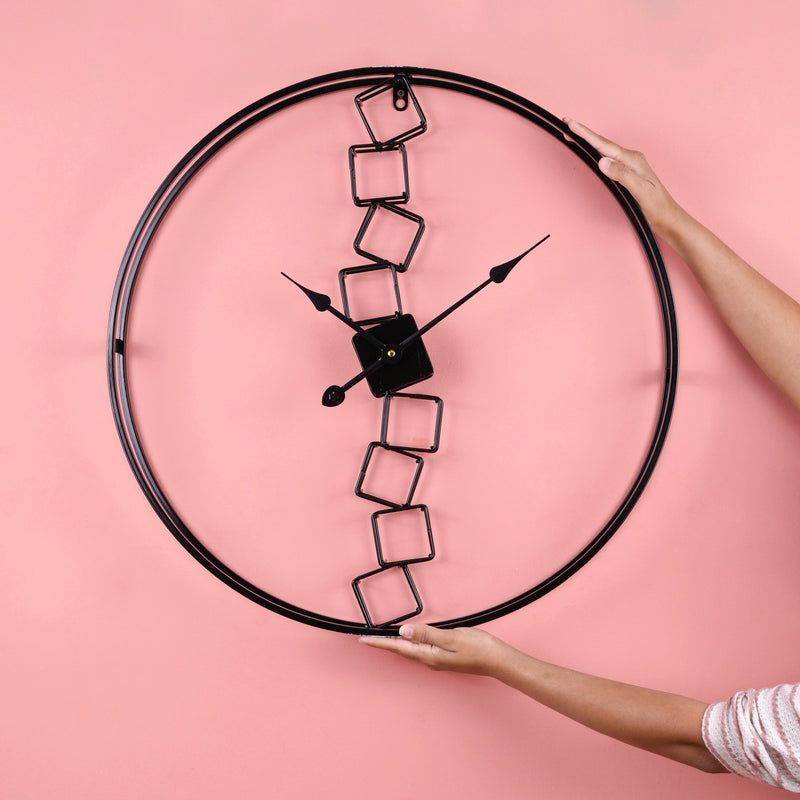 Stacked Blocks Stylish Wall Clock Wall Clocks June Trading   