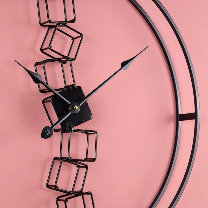 Stacked Blocks Stylish Wall Clock Wall Clocks June Trading   