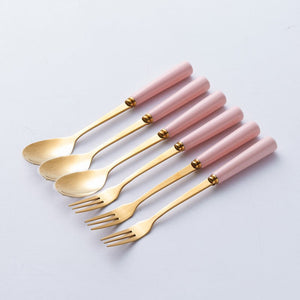 Empyrean Cutlery Stand With Spoon-Fork Set Cutlery Stand June Trading   