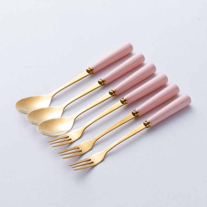 Empyrean Cutlery Stand With Spoon-Fork Set Cutlery Stand June Trading   