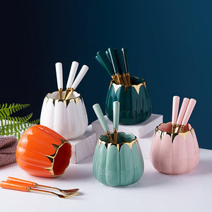 Empyrean Cutlery Stand With Spoon-Fork Set Cutlery Stand June Trading   