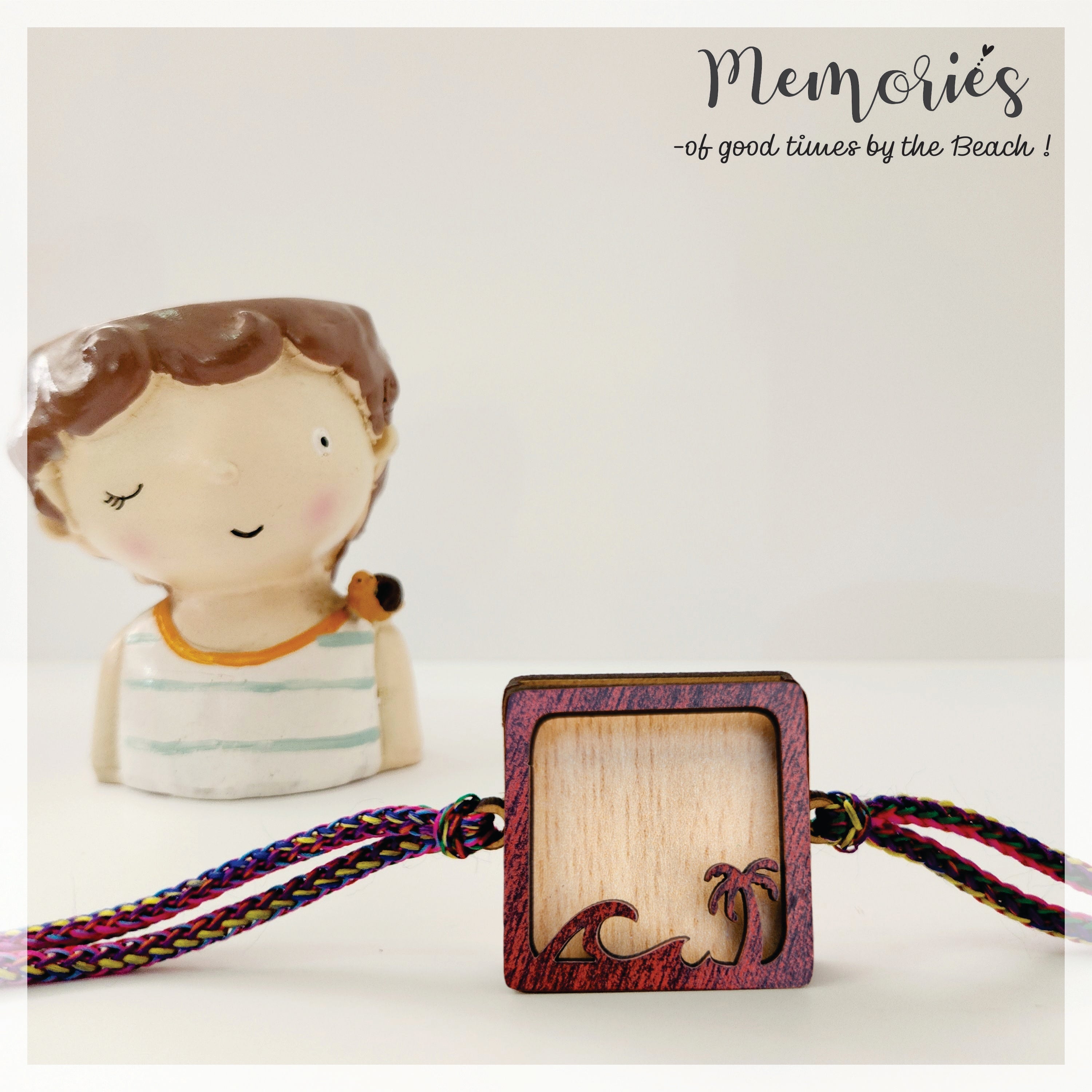 Photo Magnet Rakhi  - By The Beach Rakhis The June Shop Dark  
