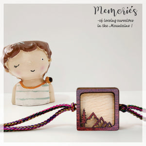 Photo Magnet Rakhi  - Into the Mountains Rakhis The June Shop Dark  
